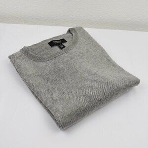 Nordstrom Men's Shop Crew Neck Sweater‎ Size L Color Grey Gently Used Condition